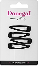 Fragrances, Perfumes, Cosmetics Hair Clips, FA-5628+1, black, glossy - Donegal