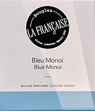 Scented Candle 'Blue Monoi' - Bougies La Francaise Blue Monoi Scented Candle — photo N2
