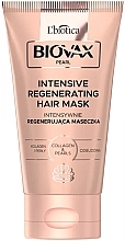 Fragrances, Perfumes, Cosmetics Hair Mask - L'biotica Biovax Pearl Intensiv Regenerating Collagen & Pearl Hair Mask