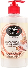 Coconut Turkish Delight Cream Soap with Dispenser - Dolce Vero — photo N1