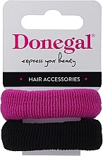 Fragrances, Perfumes, Cosmetics Hair Ties FA-5642, pink + black - Donegal