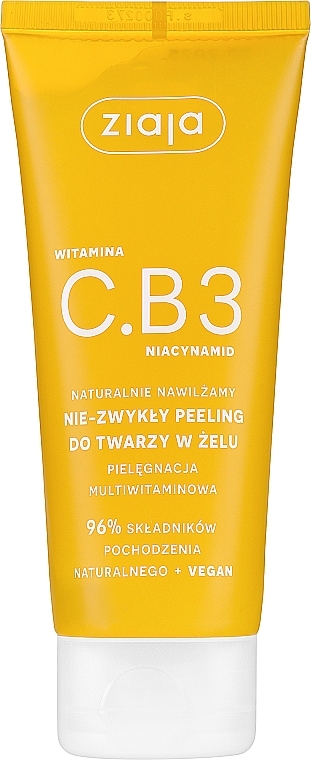 Face Gel Scrub - Ziaja Vitamin C.B3 Niacinamide — photo N1