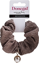 Fragrances, Perfumes, Cosmetics Elastic Hair Band, FA-5645, light brown - Donegal