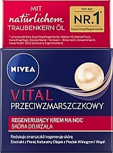 Anti-Wrinkle Regenerating Night Cream - Nivea Vital Anti-Wrinkle Regenerating Night Cream — photo N2
