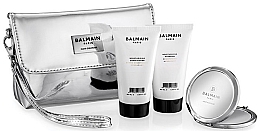 Fragrances, Perfumes, Cosmetics Set - Balmain Paris Hair Couture Limited Edition Cosmetic Bag (shm/50ml + cond/50ml + mirror + bag)