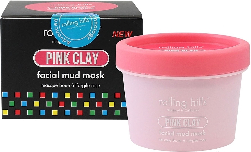 Pink Clay Mud Mask - Rolling Hills Pink Clay Facial Mud Mask — photo N1