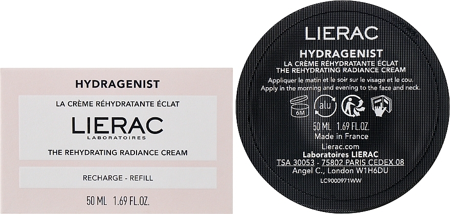 Moisturizing Face Cream - Lierac Hydragenist The Rehydrating Radiance Cream (refill) — photo N2