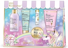 Fragrances, Perfumes, Cosmetics Set - Baylis & Harding Beauticology Unicorn Assorted Set (bath/soak/70ml + b/wash/50ml + sh/cr/60ml + h/cr/30ml + /lip/balm/5g)