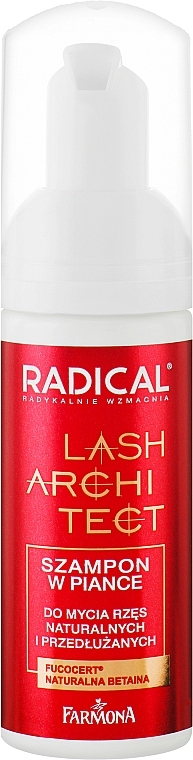 Foam Shampoo for Natural Lashes & Extensions - Farmona Radical Lash Architect Foam Shampoo — photo N1