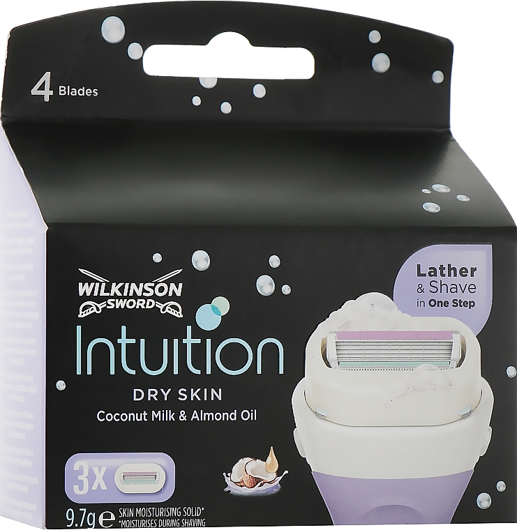 Blade Refill Set - Wilkinson Sword Intuition Coconut Milk & Almond Oil — photo N1