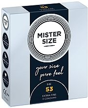 Latex Condoms, size 53, 3 pcs. - Mister Size Extra Fine Condoms — photo N2