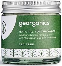 Fragrances, Perfumes, Cosmetics Natural Toothpowder - Georganics Tea Tree Natural Toothpowder