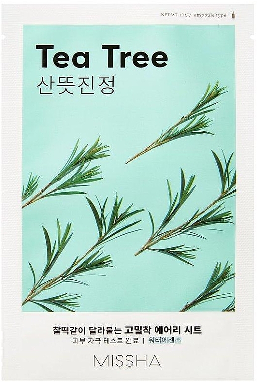 Tea Tree Extract Face Mask - Missha Airy Fit Tea Tree Sheet Mask — photo N1