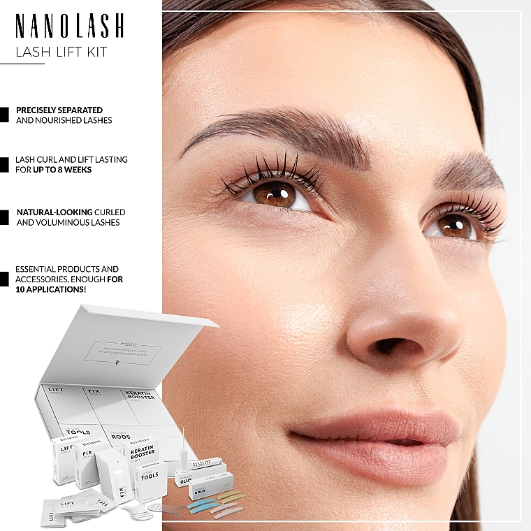 Eyelash Lift Kit, 6 products - Nanolash Lash Lift Kit — photo N3