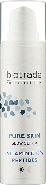 Serum with Vitamin C 15% & Peptides for Skin Brightening - Biotrade Pure Skin — photo N1