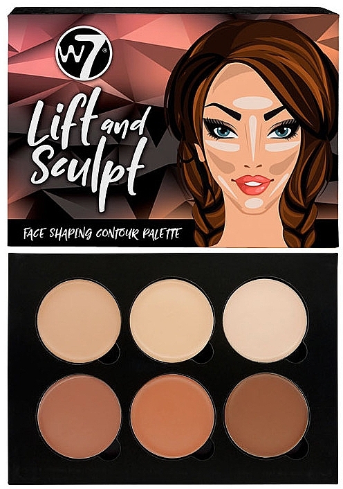 Face Contouring Palette - W7 Lift & Sculpt Face Shaping Contour Palette — photo N1