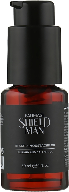 Beard & Mustache Oil - Farmasi Shield Man Beard & Moustache Oil — photo N1