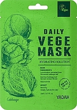 Fragrances, Perfumes, Cosmetics Cabbage Sheet Mask - Yadah Daily Vege Mask Cabbage