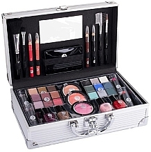 Fragrances, Perfumes, Cosmetics Beauty Case - Cosmetic 2K Fabulous Beauty Train Case Complete Makeup Palette