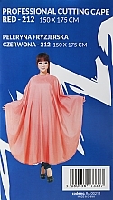 Hairdressing Cape, orange, 150x175cm - Ronney Professional RA00212 — photo N1