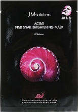 Fragrances, Perfumes, Cosmetics Snail Mucin Sheet Mask - JMsolution Active Pink Snail Brightening Mask Prime