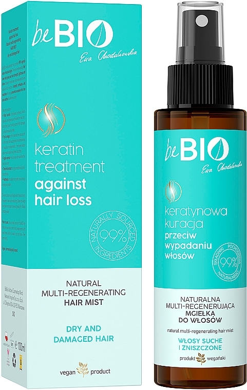 Multi-Regenerating Spray for Dry & Damaged Hair - BeBio Natural Multi-Regenerating Mist For Dry And Damaged Hair — photo N1