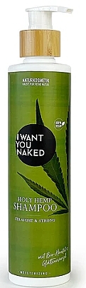 Hair Shampoo ‘Straight & Strong’ - I Want You Naked Holy Hemp Shampoo — photo N1