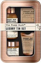 Fragrances, Perfumes, Cosmetics Set - Baylis & Harding The Fuzzy Duck Bergamot, Hemp & Sandalwood Luxury Grooming Tin Gift Set (hair/body/wash/100ml+ ash/balm/30ml + soap/25g + crystal/50g)