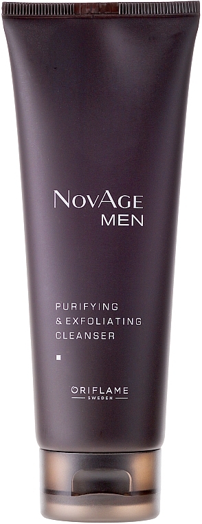 Face Cleanser and Scrub 2-in-1 - Oriflame NovAge Men Purifying & Exfoliating Cleancer — photo N1