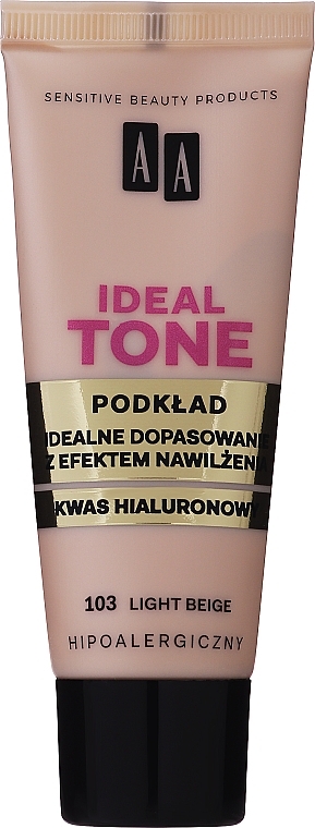 Face Foundation "Perfect Tone" - AA Ideal Tone Foundation Perfect Fit Multi Hydration — photo N1