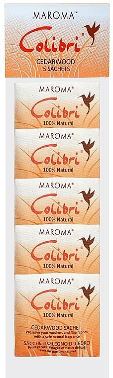 Cedar Aromatic Mini Sachets - Maroma Colibri Mini Sachet Strip Cedarwood — photo N1