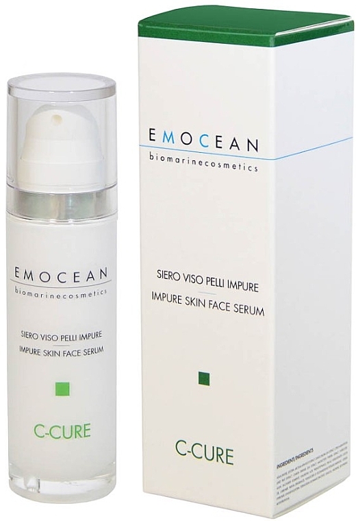 Irritated and Acne-Prone Skin Cleansing Powder - Emocean C-Cure Impure Skin Face Serum — photo N2