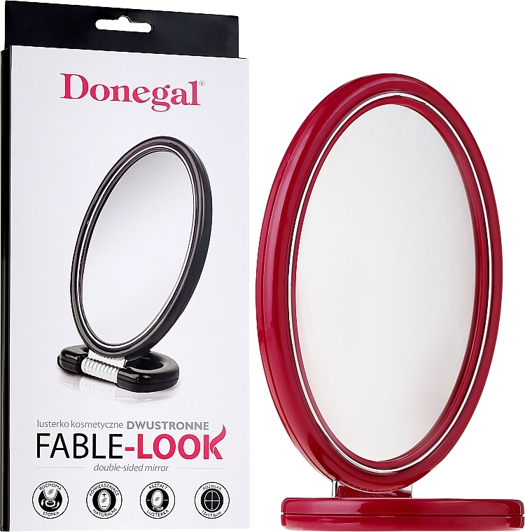 Double-Sided Mirror, 9503, red - Donegal Mirror — photo N2