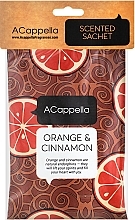 Fragrances, Perfumes, Cosmetics ACappella Orange and Cinnamon - Scented Sachet 