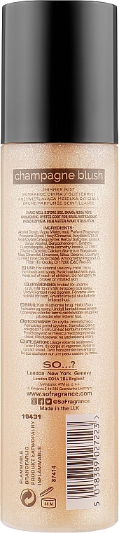 Shimmer Body Mist - So…? Glow by So Shimmer Mist Champagne Blush — photo N3