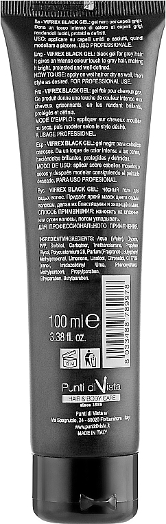 Black Gel for Grey Hair - Punti di Vista Vifrex Gelie Black Gel — photo N2