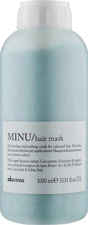 Shine & Color Preserving Hair Mask - Davines Minu Mask  — photo N4