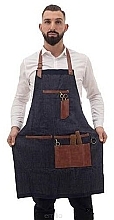 Professional Eco-Leather Hairdressing Apron - Muster — photo N1