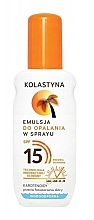 Fragrances, Perfumes, Cosmetics タンニングスプレーエマルジョン SPF 15 - Kolastyna