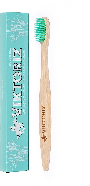 Bamboo Toothbrush "Mild & Gentle Cleansing" - Viktoriz Indiana — photo N1