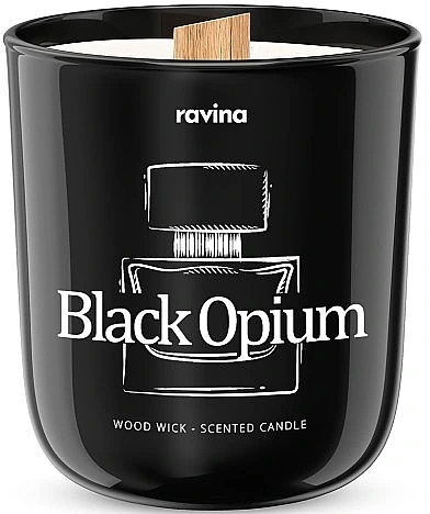 Black Opium Scented Candle - Ravina Aroma Candle — photo N1