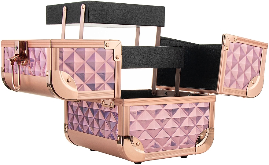 コスメ ケース - Inglot Makeup Case Diamond Mini Rose Gold MB152M K107 9	 — photo N3