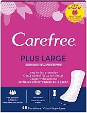 Fragrances, Perfumes, Cosmetics Daily Sanitary Pads with Light Scent, 46 pcs - Carefree Plus Large Light Scent