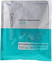 Exfoliant Foot Mask "Socks" with Glycolic Acid and Aloe Vera - Avon Foot Works — photo N1