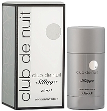 Fragrances, Perfumes, Cosmetics Armaf Club De Nuit Sillage - Deodorant Stick