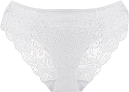 Lace Bikini Panties 'Figi', 1 pc, white - Moraj — photo N1