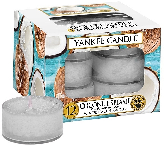 Tea Light Candles - Yankee Candle Scented Tea Light Candles Coconut Splash — photo N1
