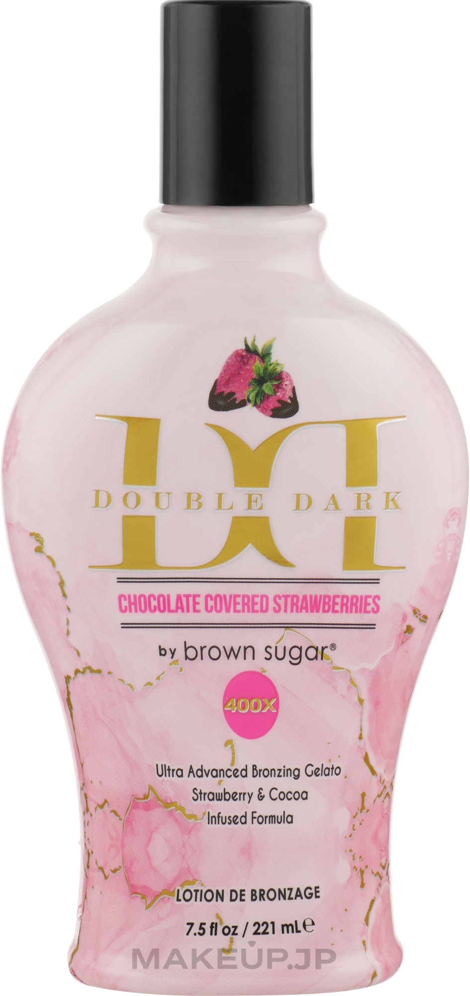 Ultra Advanced Bronzing Cream with Strawberry Extract - Tan Incorporated Chocolate Covered Strawberries 400X Double Dark Black — photo 221 ml