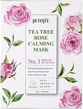 Fragrances, Perfumes, Cosmetics Soothing Face Mask - Petitfee&Koelf Tea Tree Rose Calming Mask