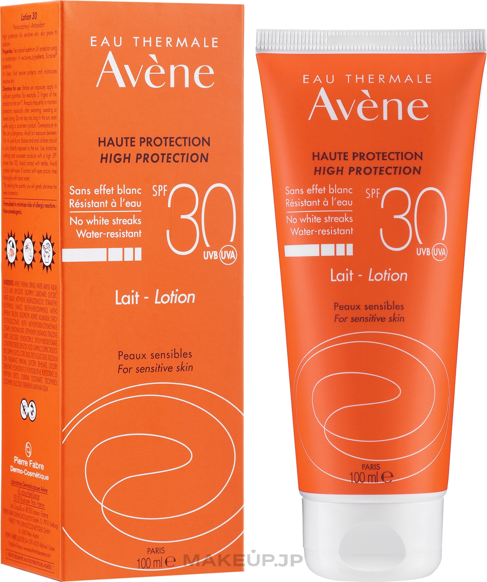 Sun Protection Lotion for Sensitive Skin - Avene High Protection Lait-Lotion SPF30 — photo 100 ml